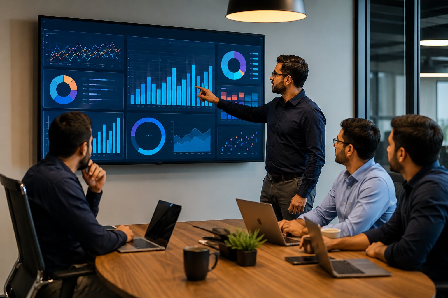 Marketing team planning a digital growth strategy